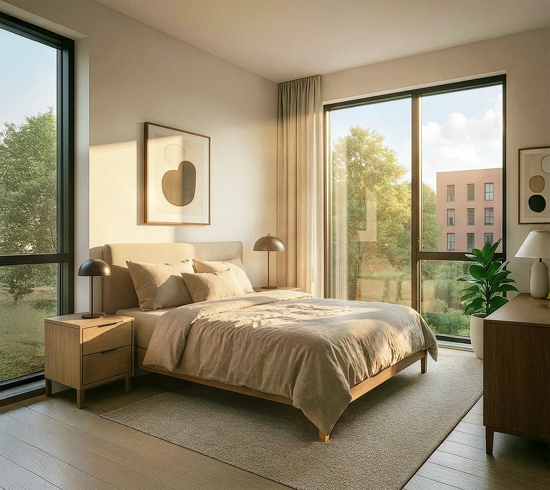 Chambre à coucher - Perspective 1